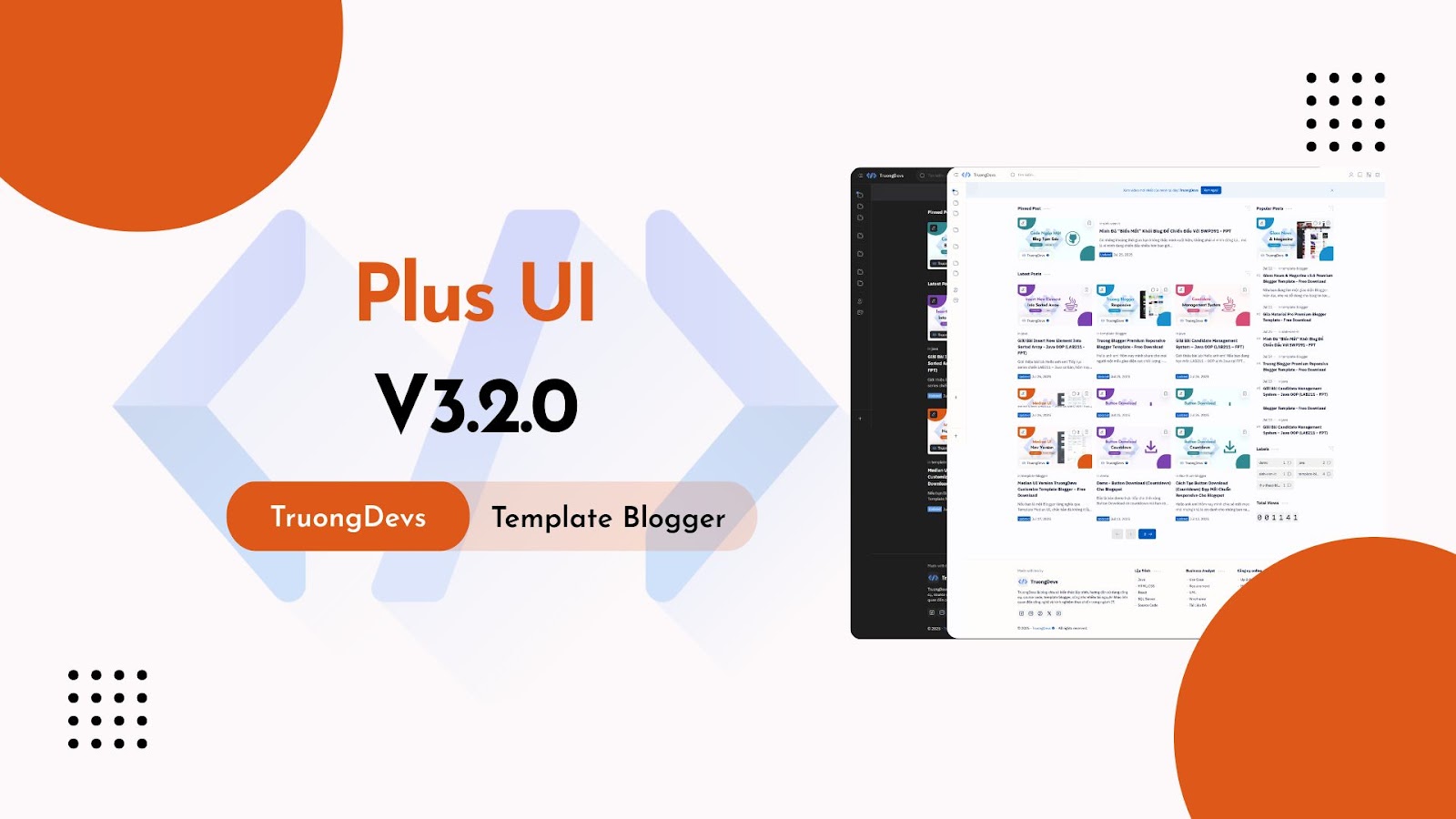 Plus UI V3.2.0 Premium Responsive Blogger Template – Free Download