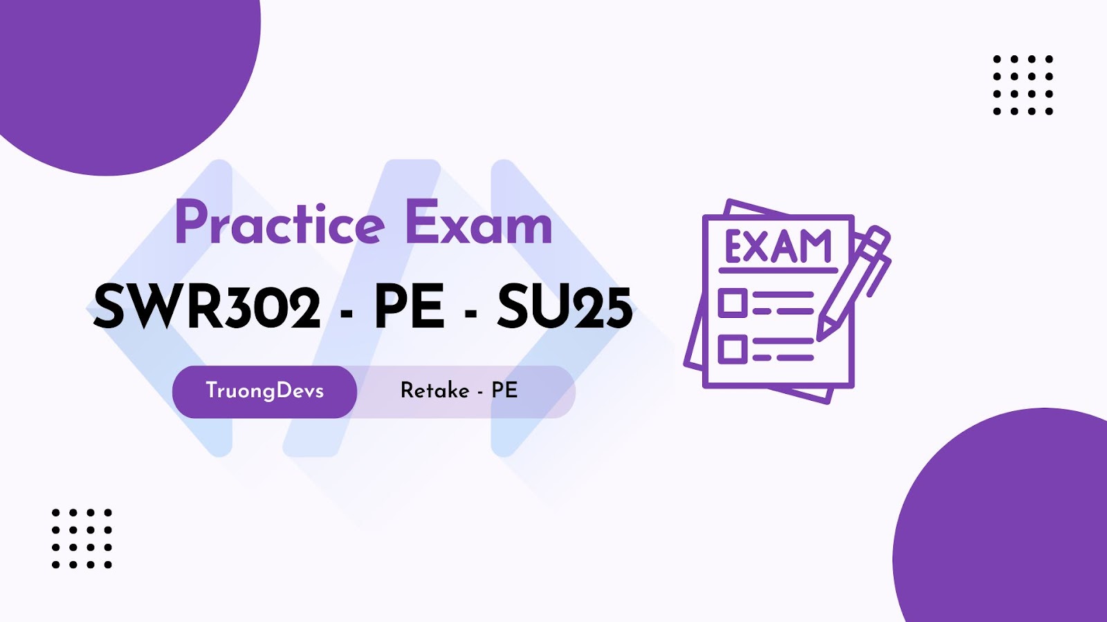 Đề Thi PE Retake SWR302 SU25 Đại học FPT Mới Nhất (Có Đáp Án)