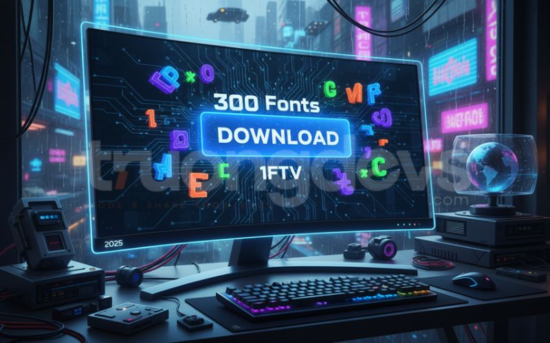 Tải Trọn Bộ 300 Font Việt Hoá 1FTV Mới Nhất 2025