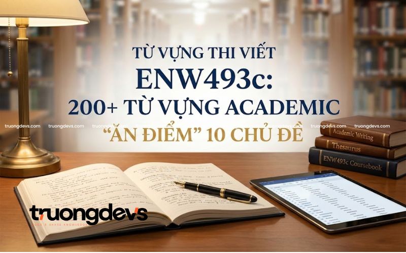 Từ Vựng Thi Viết ENW493c: 200+ Từ Vựng Academic “Ăn Điểm” 10 Chủ Đề